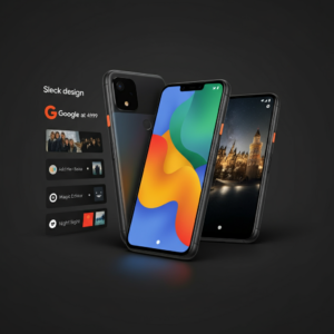 Google Pixel 9a showcasing sleek design, AI features, and advanced camera system.